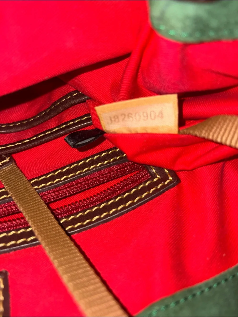 Dooney & Bourke Florentine Buckley Chestnut Leather Drawstring Satchel